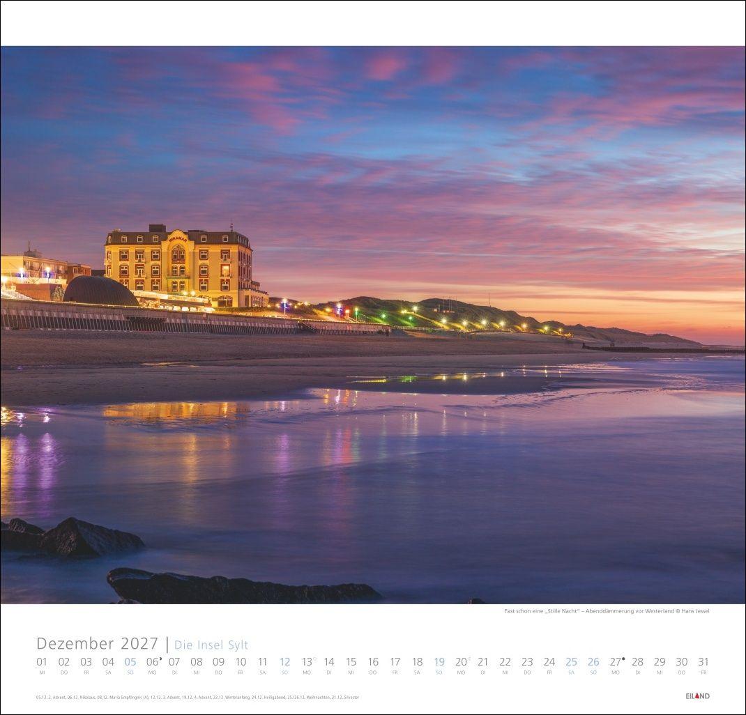 Beispielinhalt (Bild) Die Insel Sylt Edition Kalender 2027 - Hans Jessel