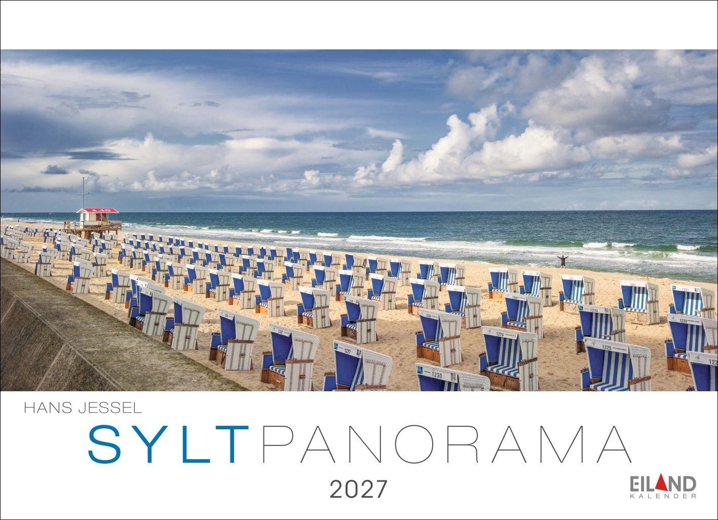 Vorderes Coverbild Sylt Panorama-Postkartenkalender 2027 - Hans Jessel