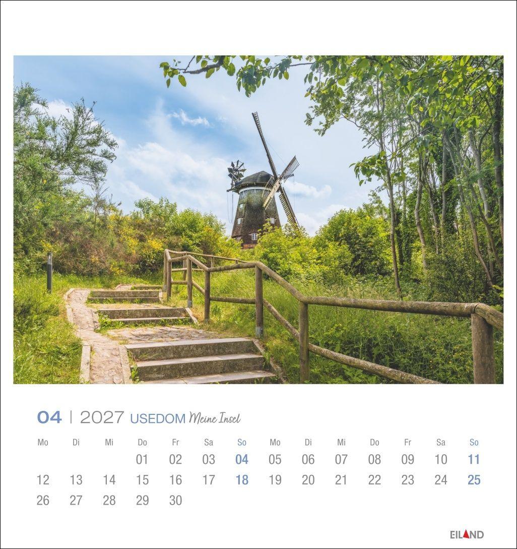 Beispielinhalt (Bild) Usedom Postkartenkalender 2027 - Meine Insel