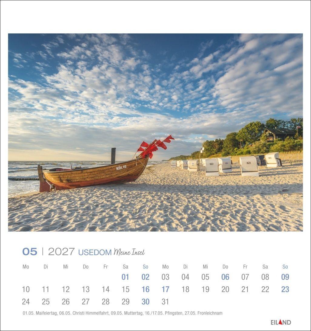 Beispielinhalt (Bild) Usedom Postkartenkalender 2027 - Meine Insel