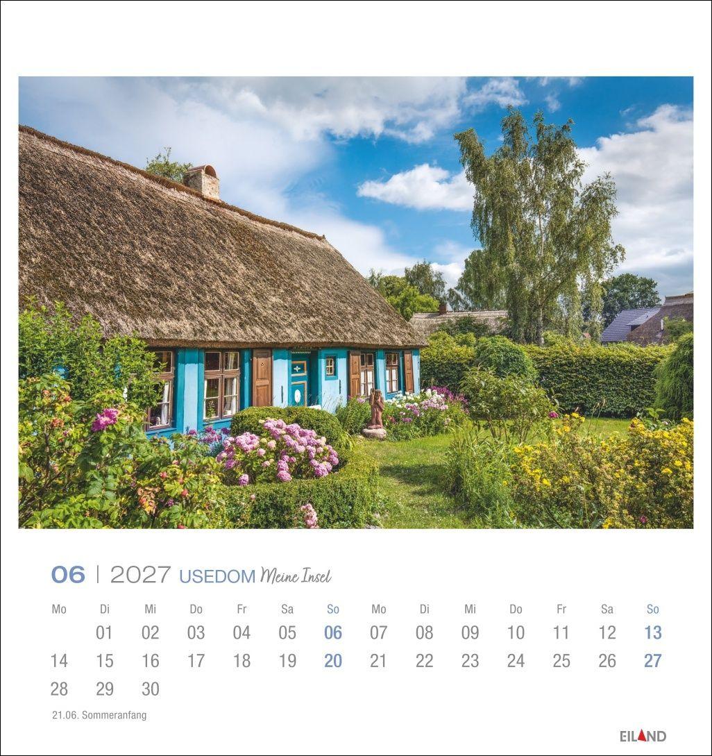 Beispielinhalt (Bild) Usedom Postkartenkalender 2027 - Meine Insel