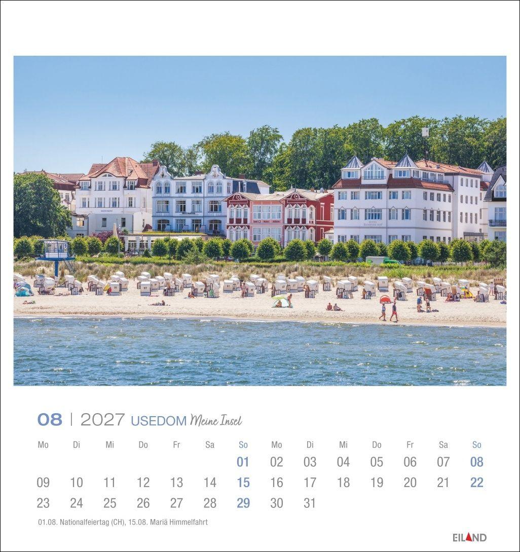 Beispielinhalt (Bild) Usedom Postkartenkalender 2027 - Meine Insel