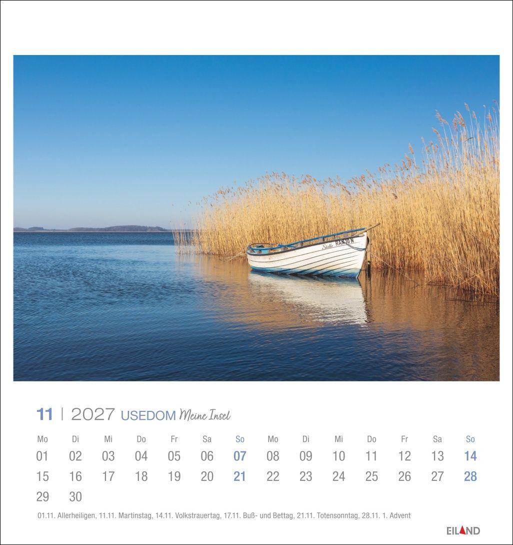 Beispielinhalt (Bild) Usedom Postkartenkalender 2027 - Meine Insel