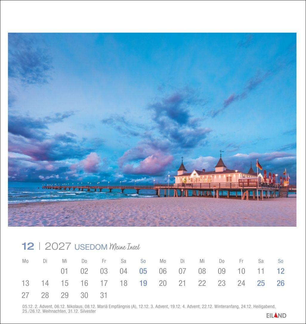 Beispielinhalt (Bild) Usedom Postkartenkalender 2027 - Meine Insel
