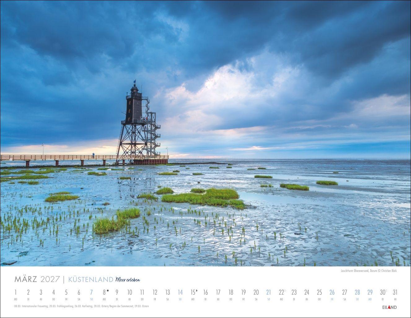 Beispielinhalt (Bild) Küstenland Kalender 2027 - Meer erleben