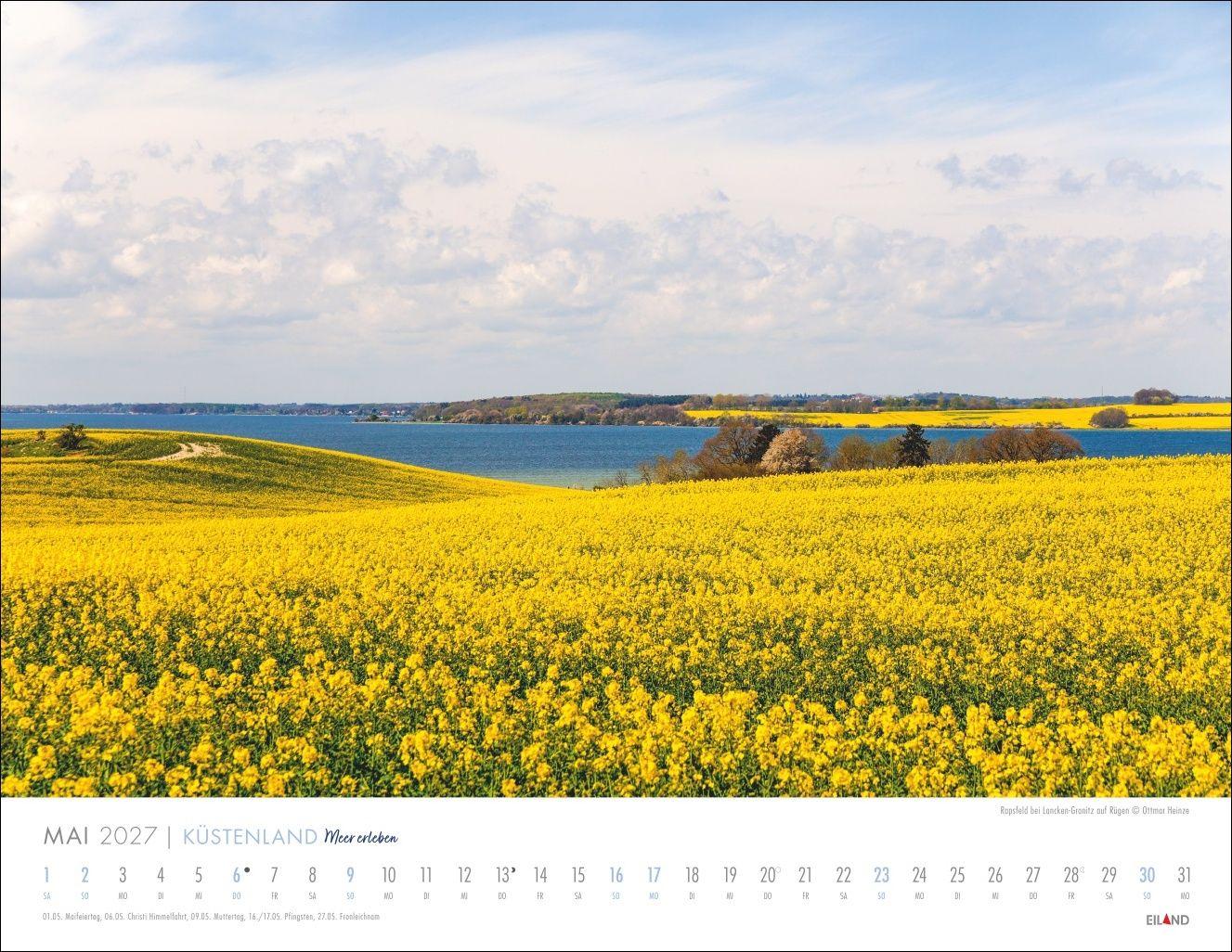 Beispielinhalt (Bild) Küstenland Kalender 2027 - Meer erleben