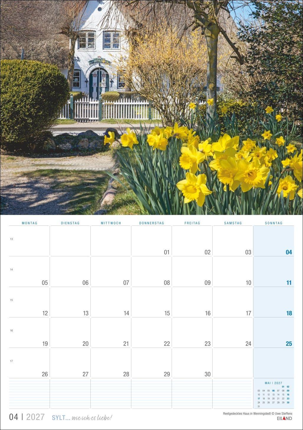 Beispielinhalt (Bild) Sylt ... wie ich es liebe Kalender 2027