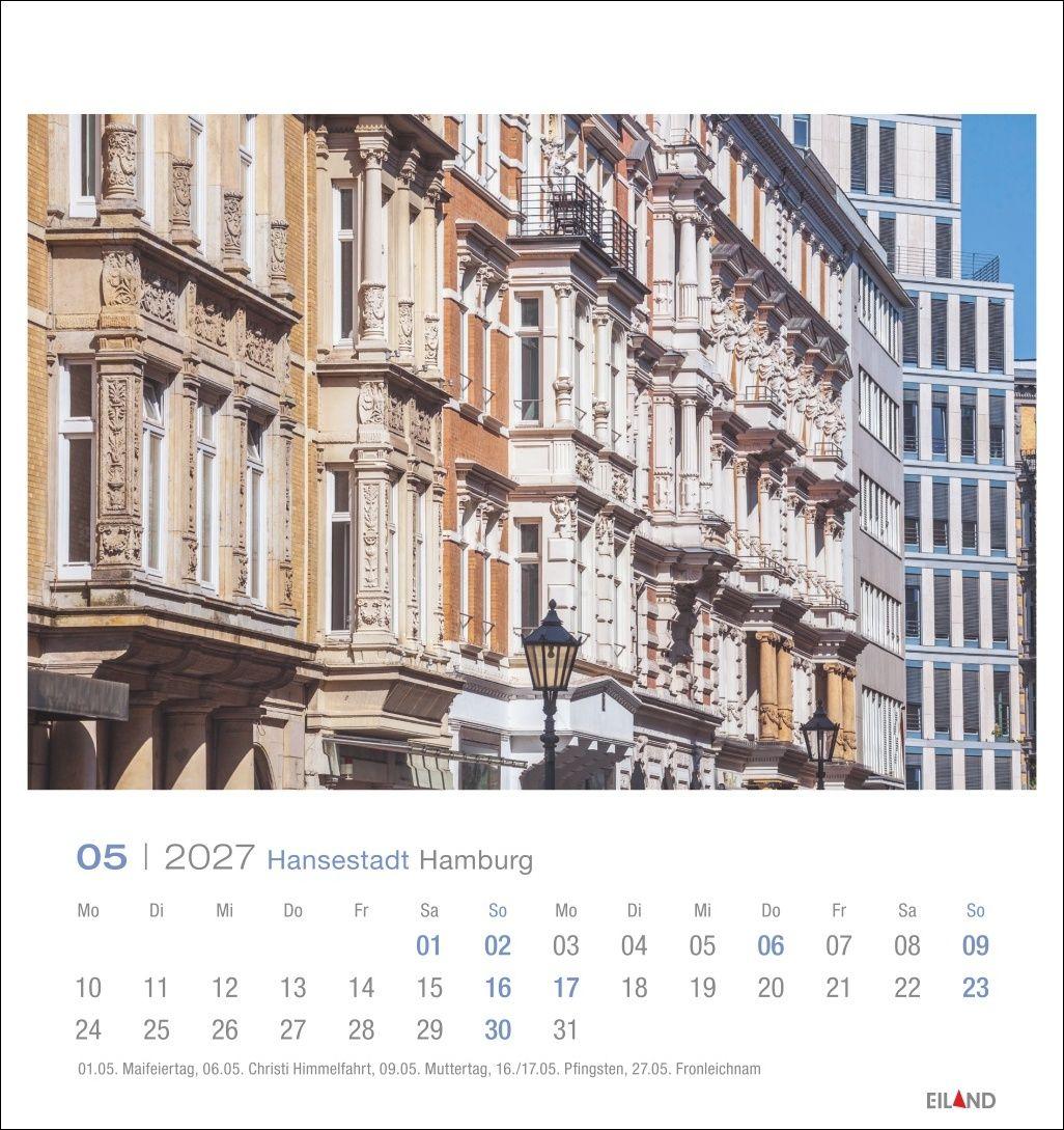 Beispielinhalt (Bild) Hansestadt Hamburg Postkartenkalender 2027