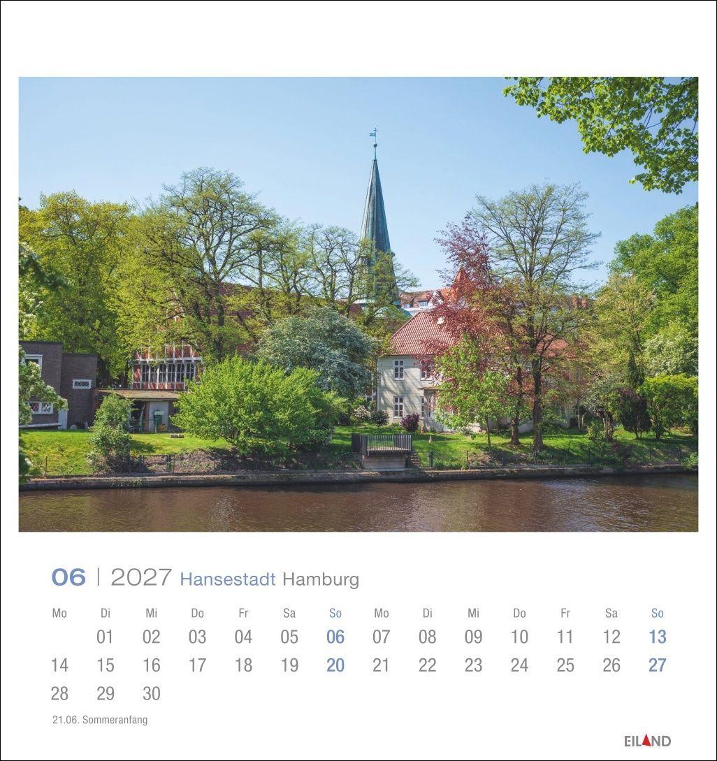 Beispielinhalt (Bild) Hansestadt Hamburg Postkartenkalender 2027