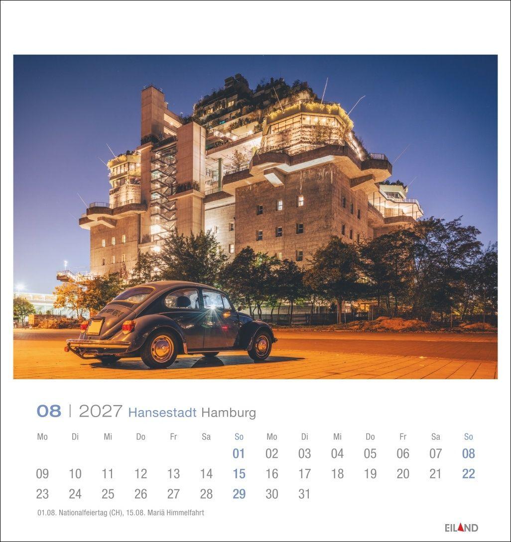Beispielinhalt (Bild) Hansestadt Hamburg Postkartenkalender 2027