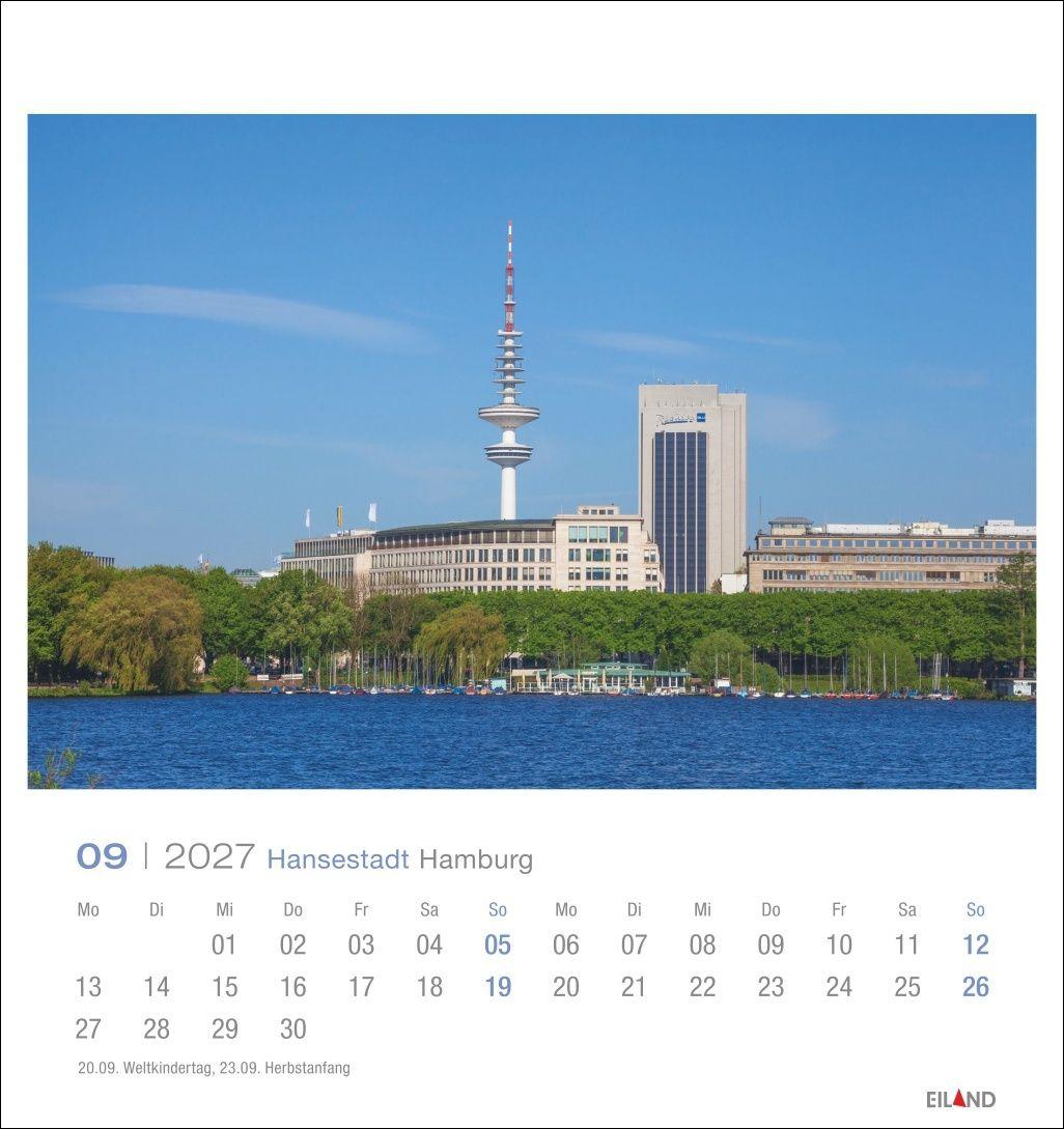 Beispielinhalt (Bild) Hansestadt Hamburg Postkartenkalender 2027