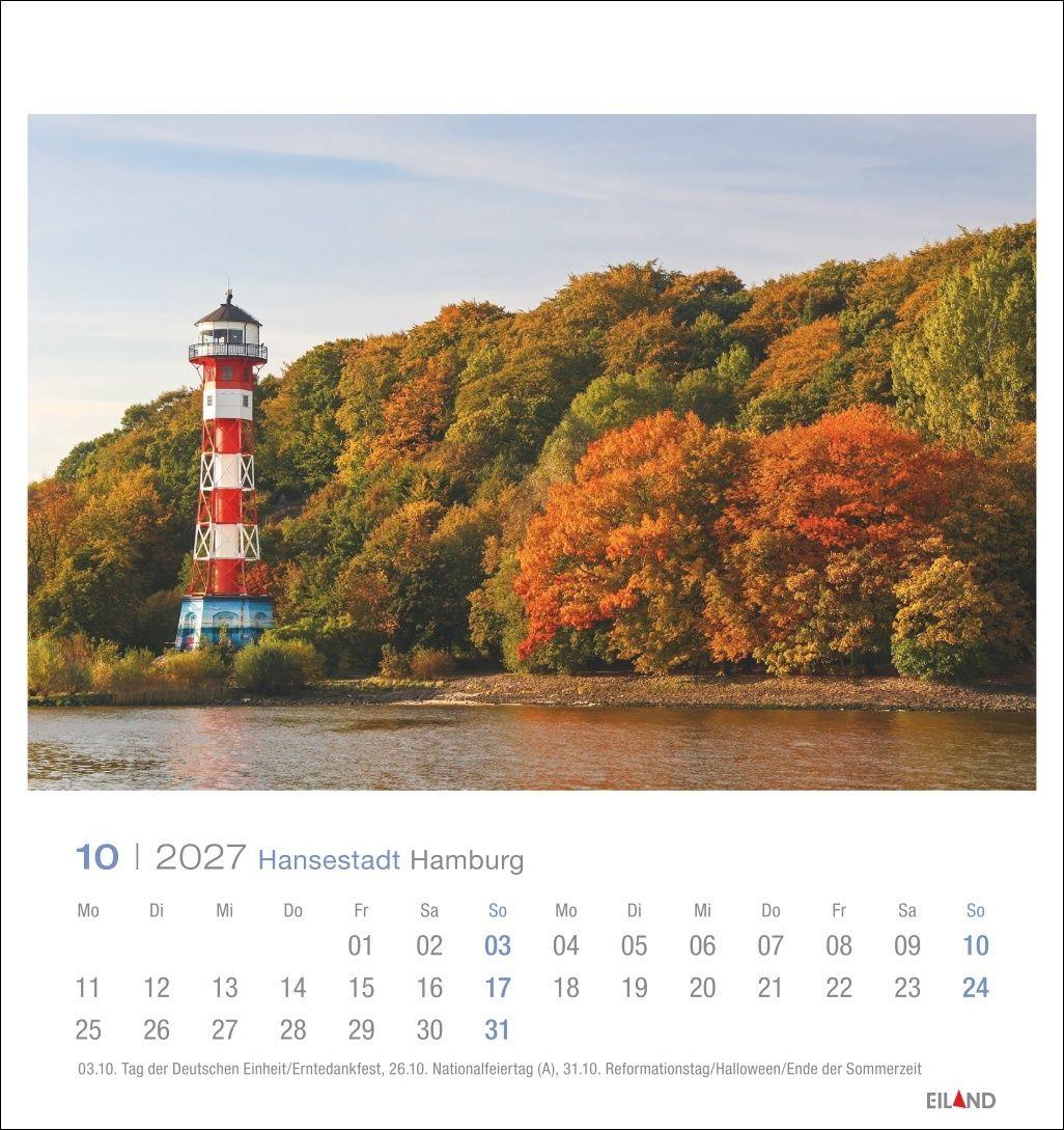 Beispielinhalt (Bild) Hansestadt Hamburg Postkartenkalender 2027