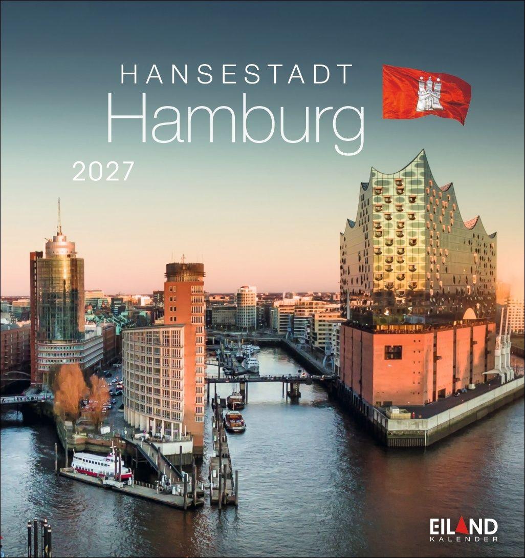 Vorderes Coverbild Hansestadt Hamburg Postkartenkalender 2027