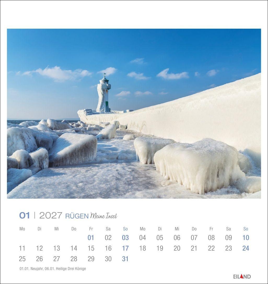 Beispielinhalt (Bild) Rügen Postkartenkalender 2027 - Meine Insel