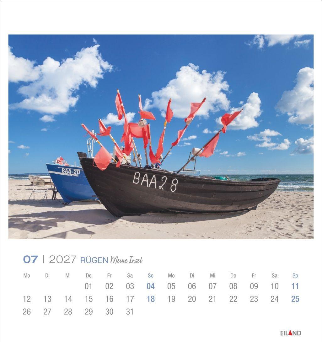 Beispielinhalt (Bild) Rügen Postkartenkalender 2027 - Meine Insel