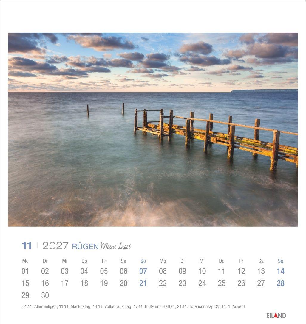 Beispielinhalt (Bild) Rügen Postkartenkalender 2027 - Meine Insel