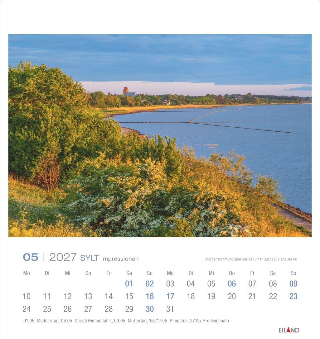 Beispielinhalt (Bild) Sylt Impressionen Postkartenkalender 2027
