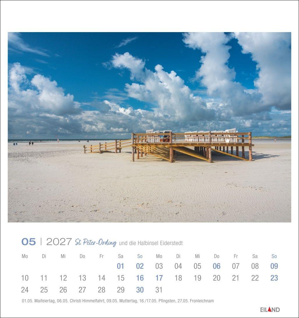 Beispielinhalt (Bild) St. Peter-Ording und die Halbinsel Eiderstedt Postkartenkalender 2027 - und die Halbinsel Eiderstedt