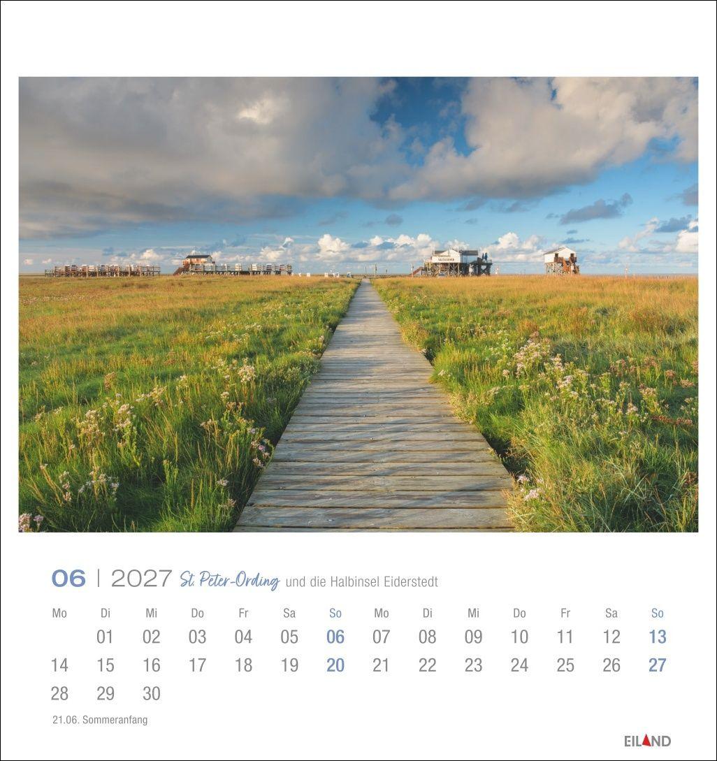 Beispielinhalt (Bild) St. Peter-Ording und die Halbinsel Eiderstedt Postkartenkalender 2027 - und die Halbinsel Eiderstedt