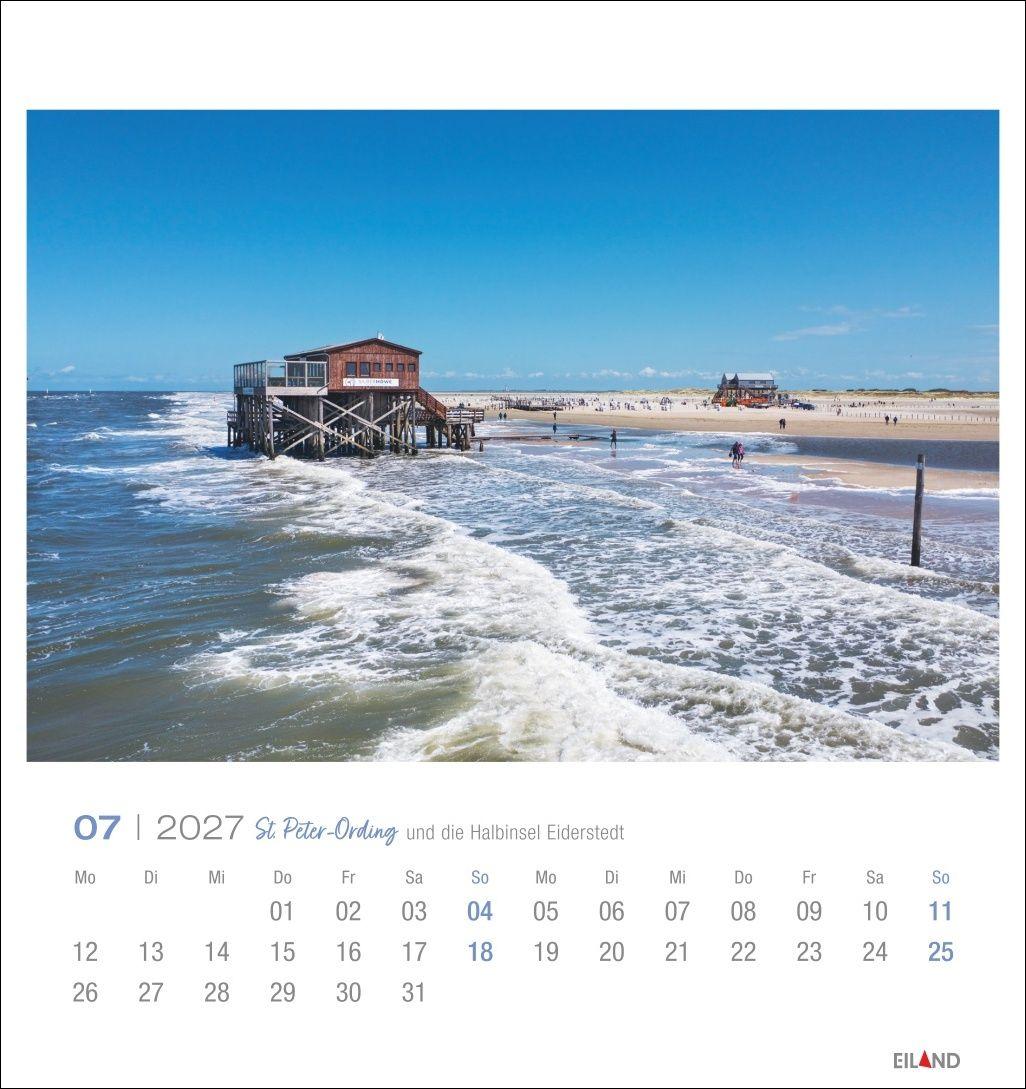 Beispielinhalt (Bild) St. Peter-Ording und die Halbinsel Eiderstedt Postkartenkalender 2027 - und die Halbinsel Eiderstedt