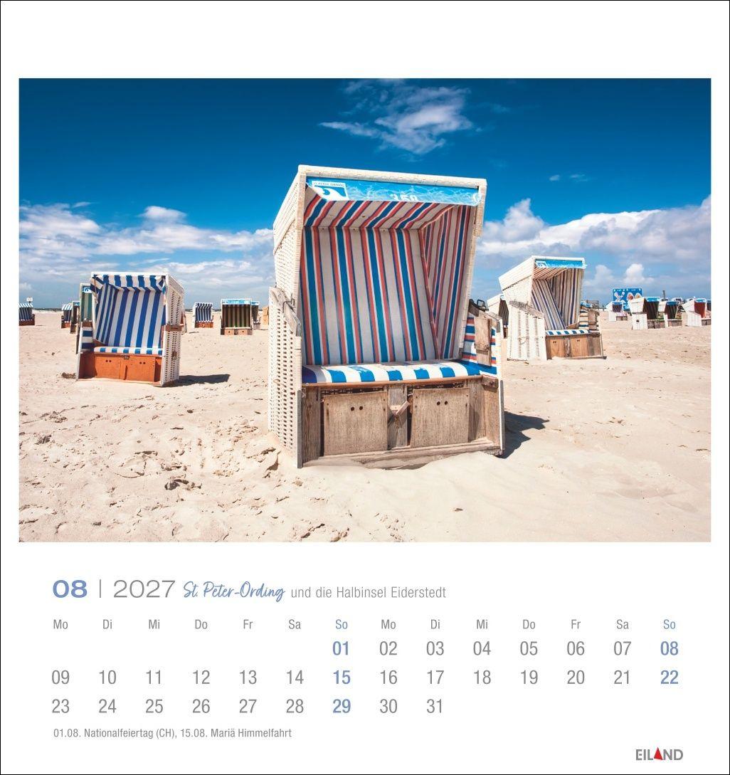 Beispielinhalt (Bild) St. Peter-Ording und die Halbinsel Eiderstedt Postkartenkalender 2027 - und die Halbinsel Eiderstedt
