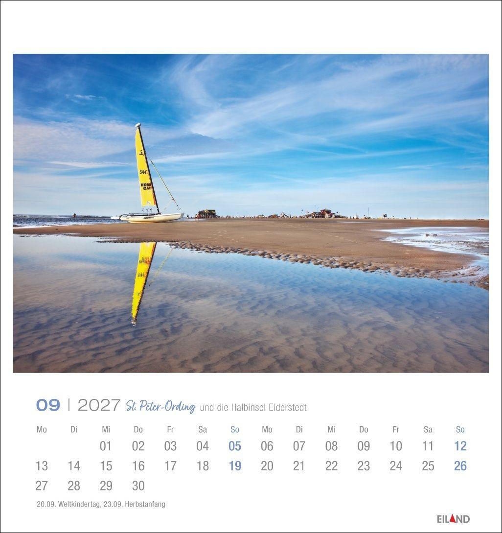 Beispielinhalt (Bild) St. Peter-Ording und die Halbinsel Eiderstedt Postkartenkalender 2027 - und die Halbinsel Eiderstedt