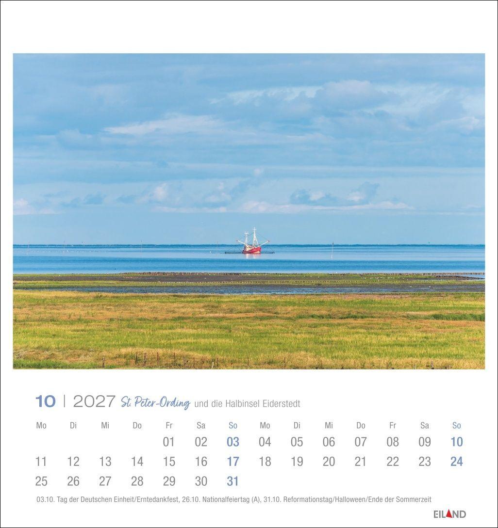 Beispielinhalt (Bild) St. Peter-Ording und die Halbinsel Eiderstedt Postkartenkalender 2027 - und die Halbinsel Eiderstedt