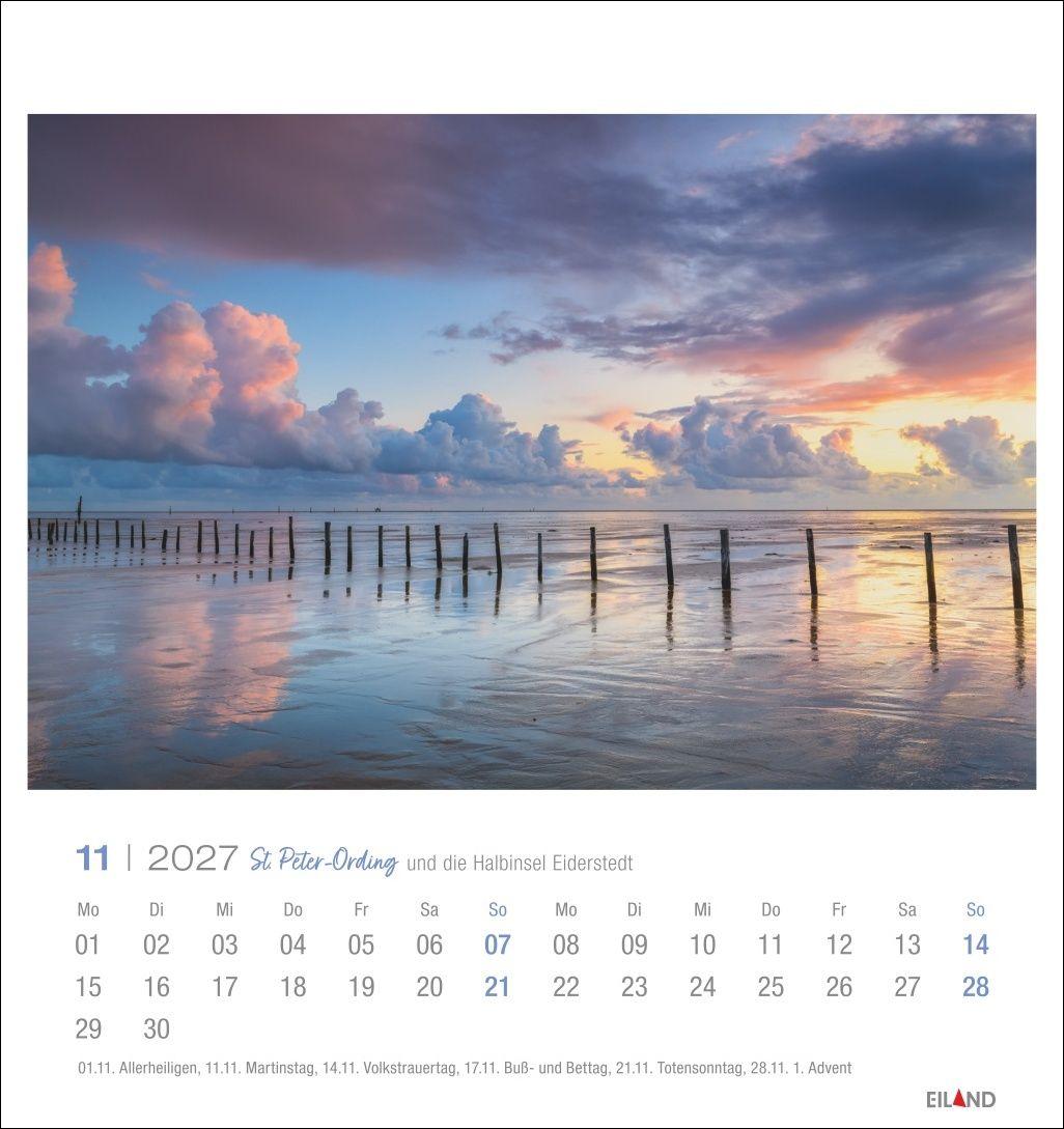 Beispielinhalt (Bild) St. Peter-Ording und die Halbinsel Eiderstedt Postkartenkalender 2027 - und die Halbinsel Eiderstedt