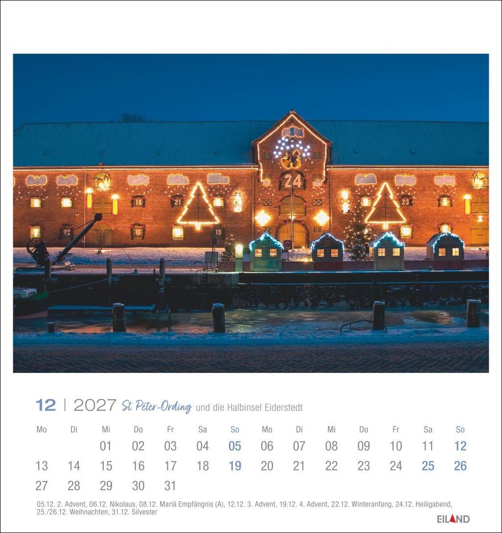 Beispielinhalt (Bild) St. Peter-Ording und die Halbinsel Eiderstedt Postkartenkalender 2027 - und die Halbinsel Eiderstedt