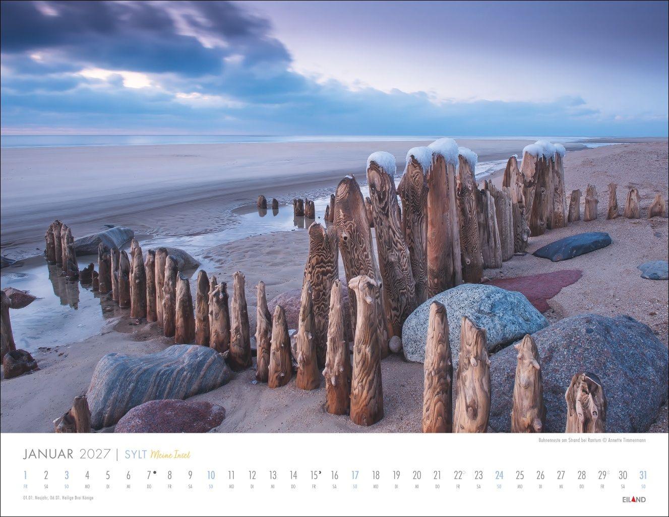 Beispielinhalt (Bild) Sylt - Meine Insel Kalender 2027