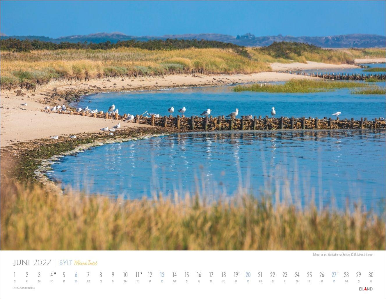 Beispielinhalt (Bild) Sylt - Meine Insel Kalender 2027