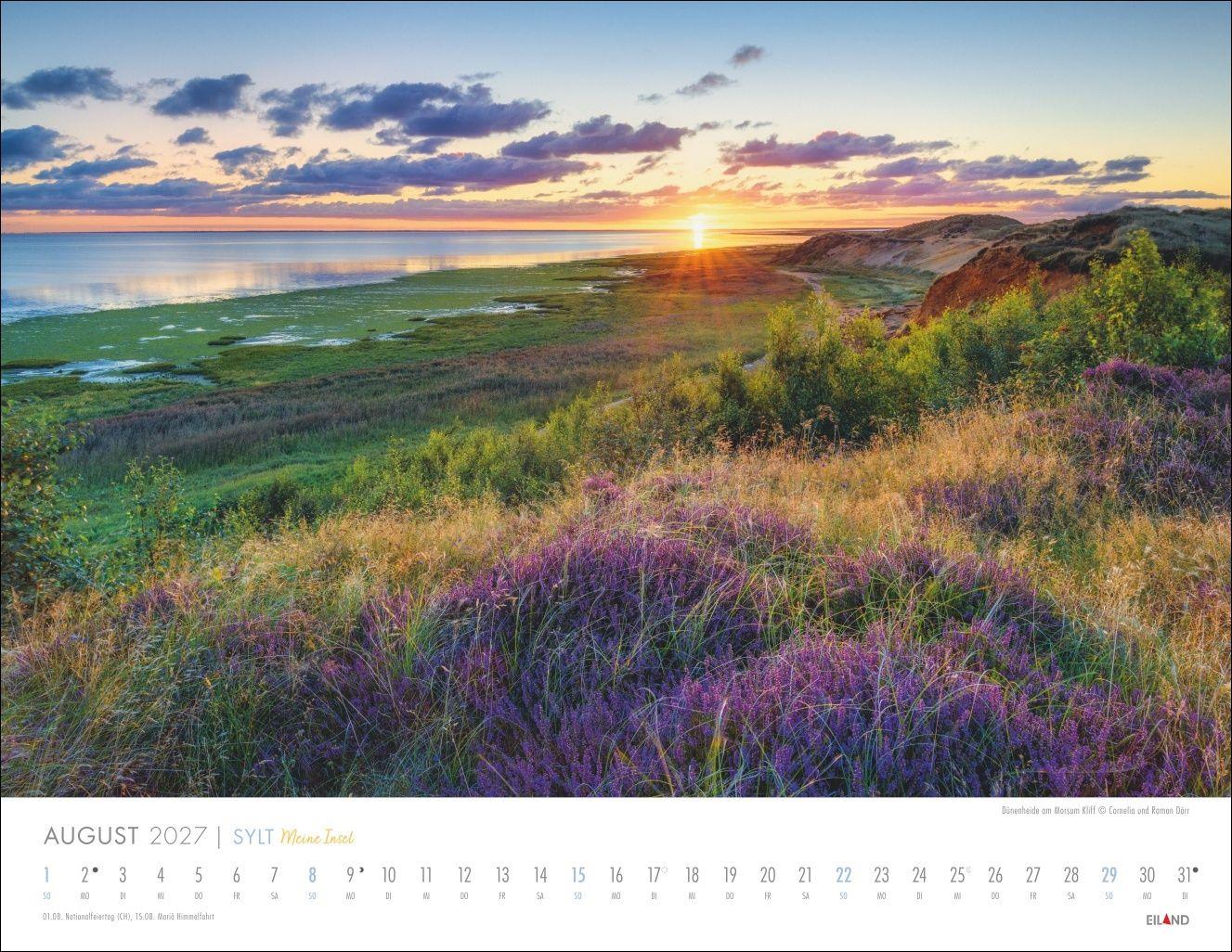 Beispielinhalt (Bild) Sylt - Meine Insel Kalender 2027