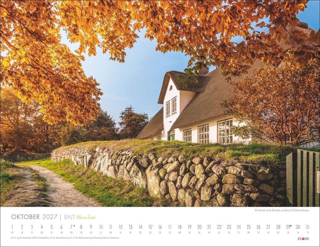 Beispielinhalt (Bild) Sylt - Meine Insel Kalender 2027