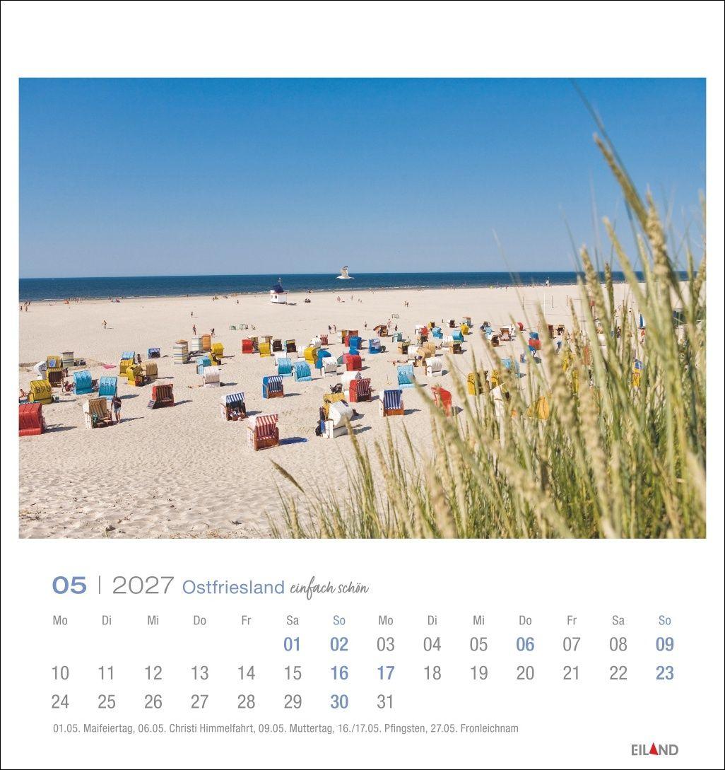 Beispielinhalt (Bild) Ostfriesland Postkartenkalender 2027 - einfach schön