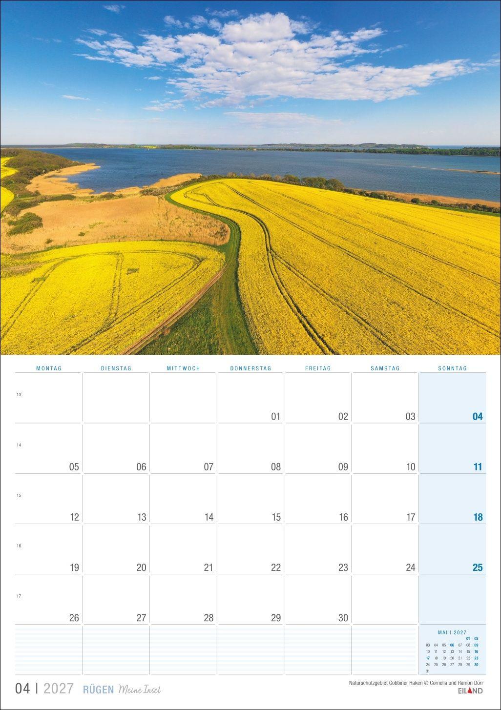Beispielinhalt (Bild) Rügen ...meine Insel Kalender 2027