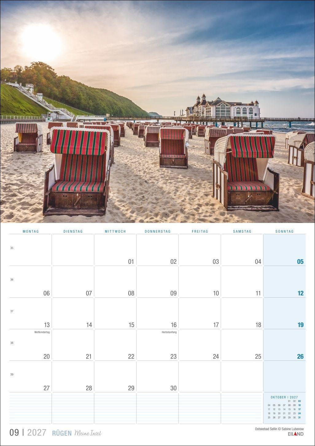 Beispielinhalt (Bild) Rügen ...meine Insel Kalender 2027