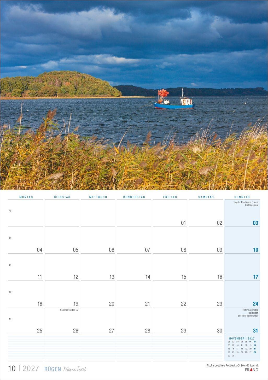 Beispielinhalt (Bild) Rügen ...meine Insel Kalender 2027