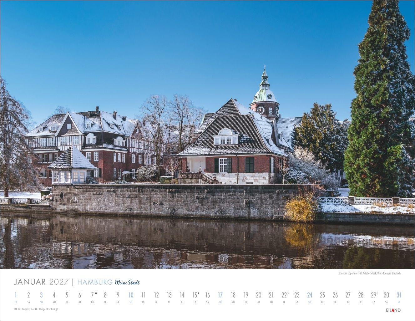 Beispielinhalt (Bild) Hamburg - Meine Stadt Kalender 2027