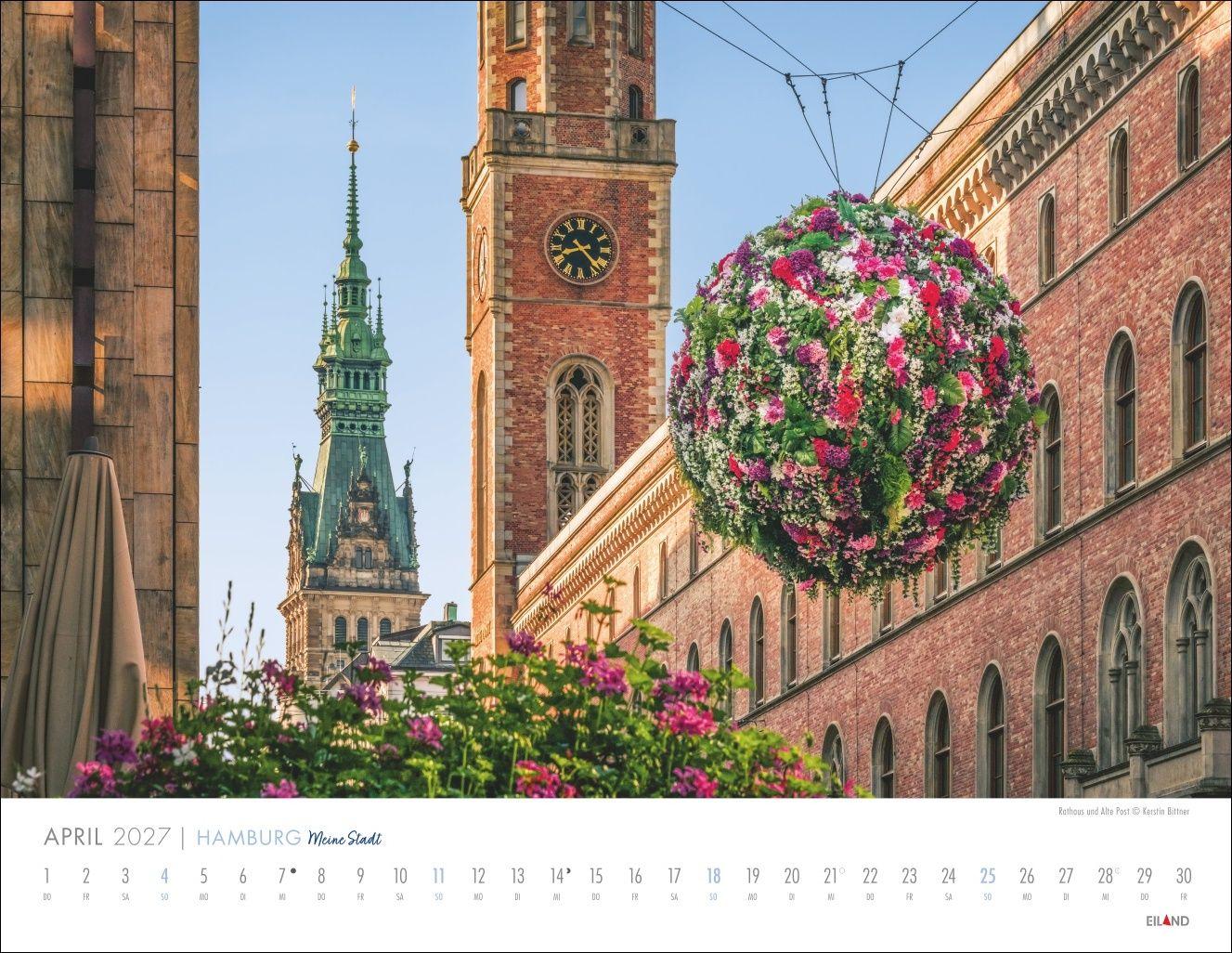 Beispielinhalt (Bild) Hamburg - Meine Stadt Kalender 2027