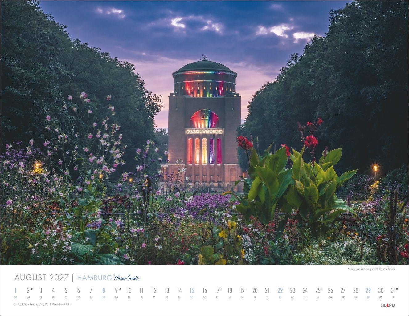 Beispielinhalt (Bild) Hamburg - Meine Stadt Kalender 2027