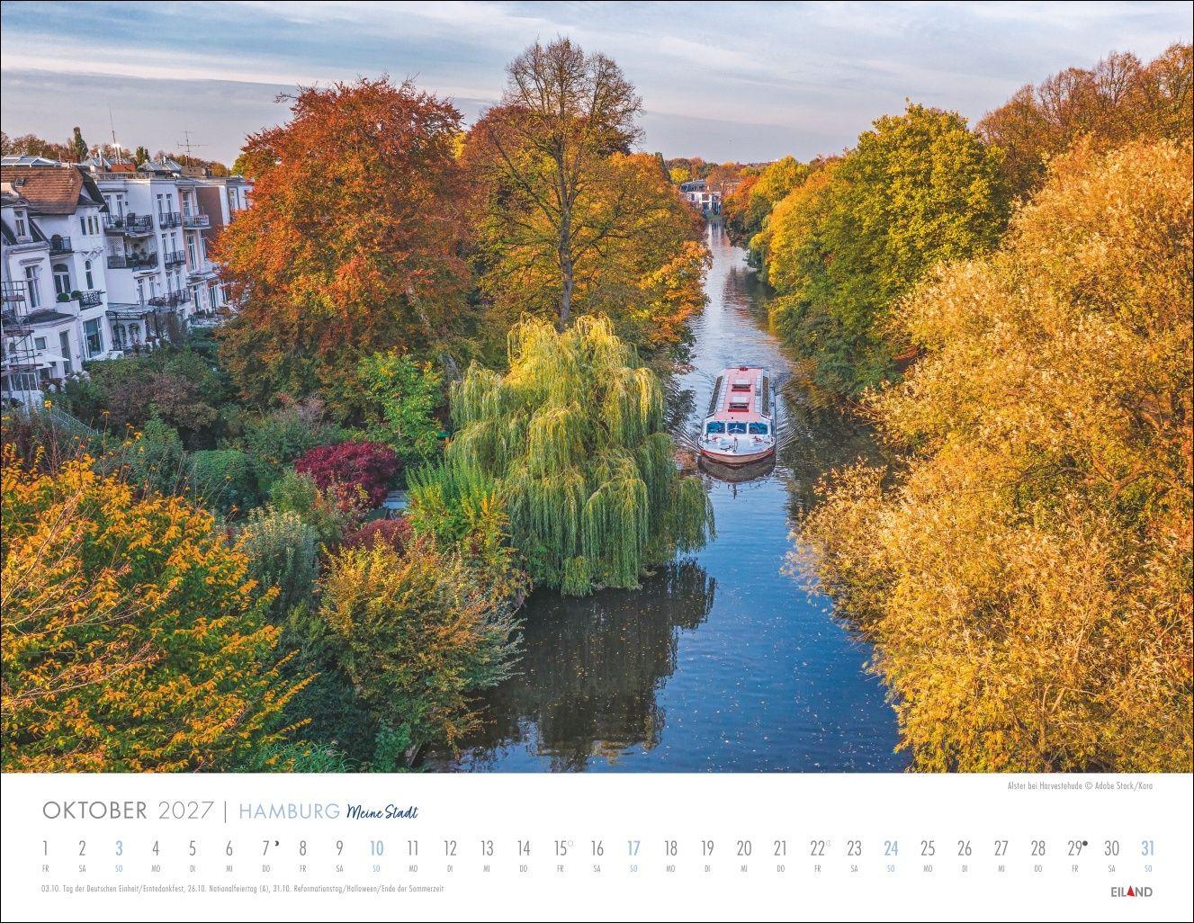 Beispielinhalt (Bild) Hamburg - Meine Stadt Kalender 2027