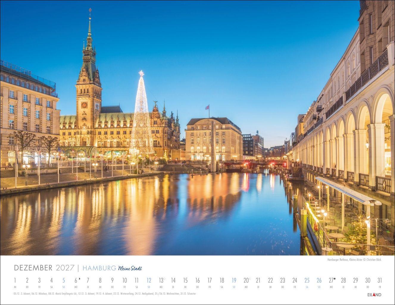 Beispielinhalt (Bild) Hamburg - Meine Stadt Kalender 2027
