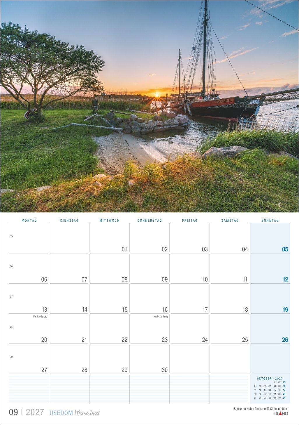 Beispielinhalt (Bild) Usedom ...meine Insel Kalender 2027