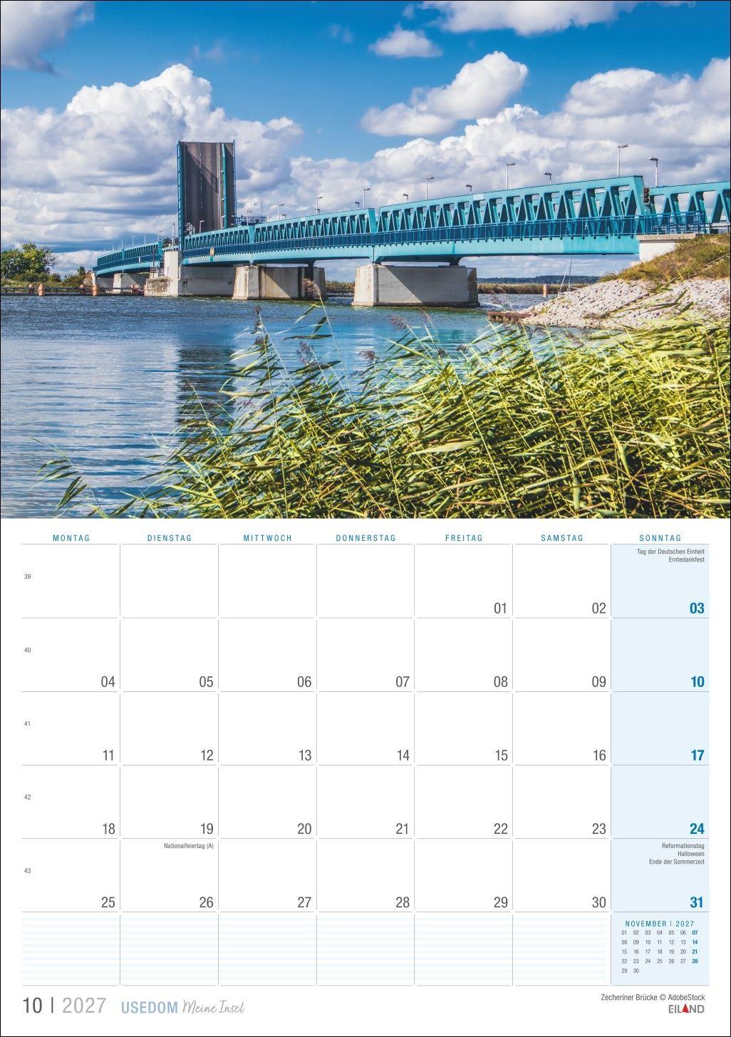 Beispielinhalt (Bild) Usedom ...meine Insel Kalender 2027