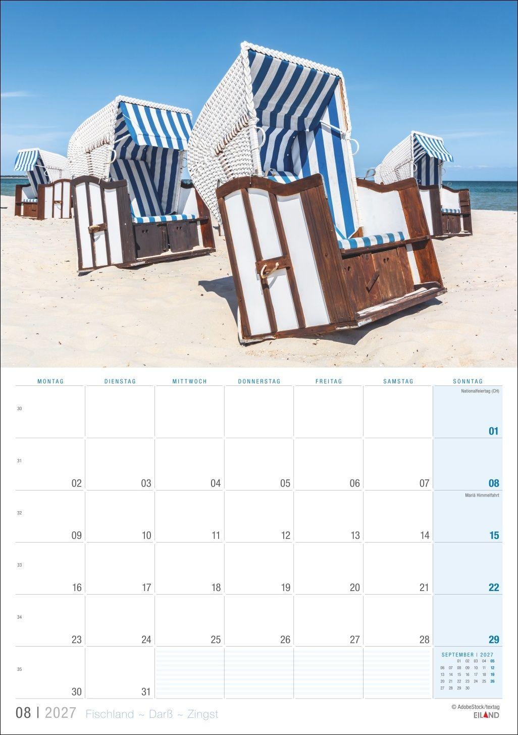 Beispielinhalt (Bild) Fischland - Darß - Zingst Kalender 2027