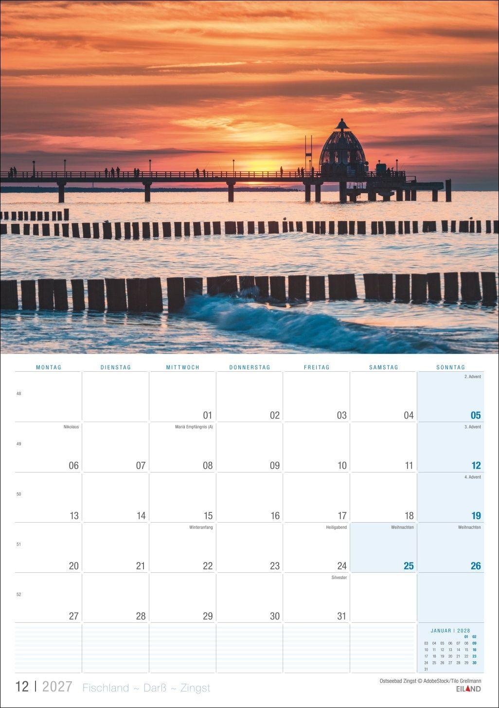 Beispielinhalt (Bild) Fischland - Darß - Zingst Kalender 2027
