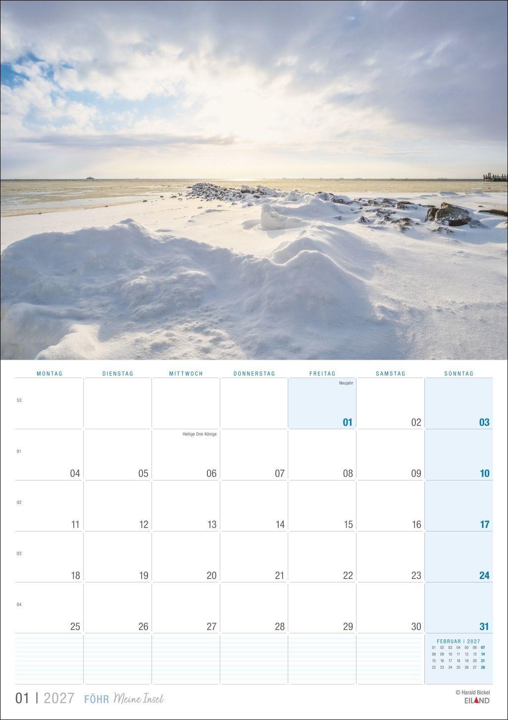 Beispielinhalt (Bild) Föhr ...meine Insel Kalender 2027