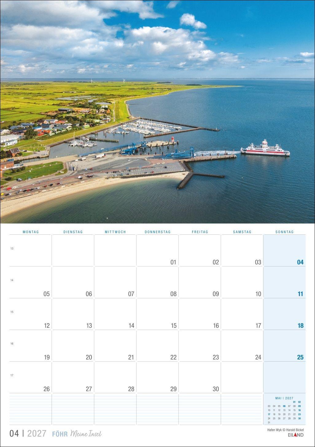 Beispielinhalt (Bild) Föhr ...meine Insel Kalender 2027
