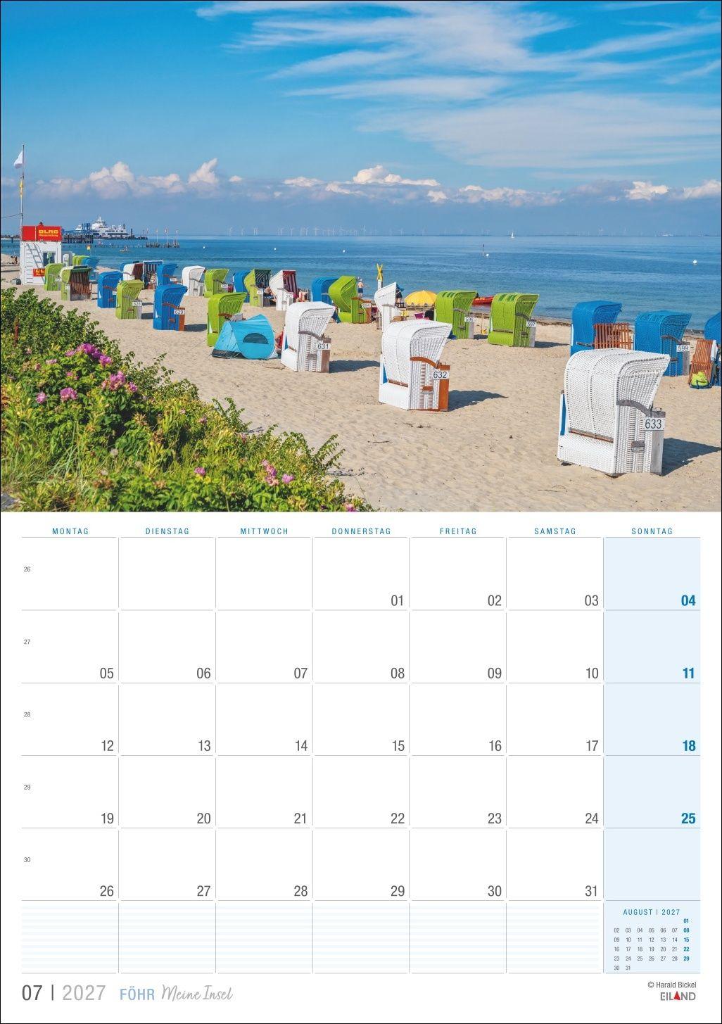 Beispielinhalt (Bild) Föhr ...meine Insel Kalender 2027