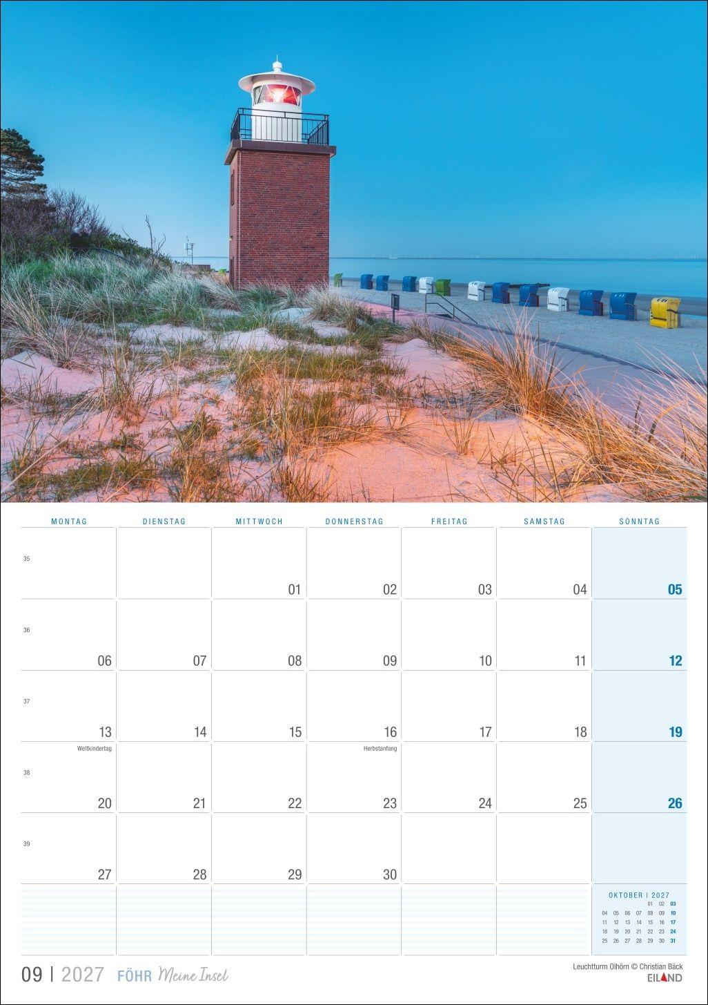 Beispielinhalt (Bild) Föhr ...meine Insel Kalender 2027